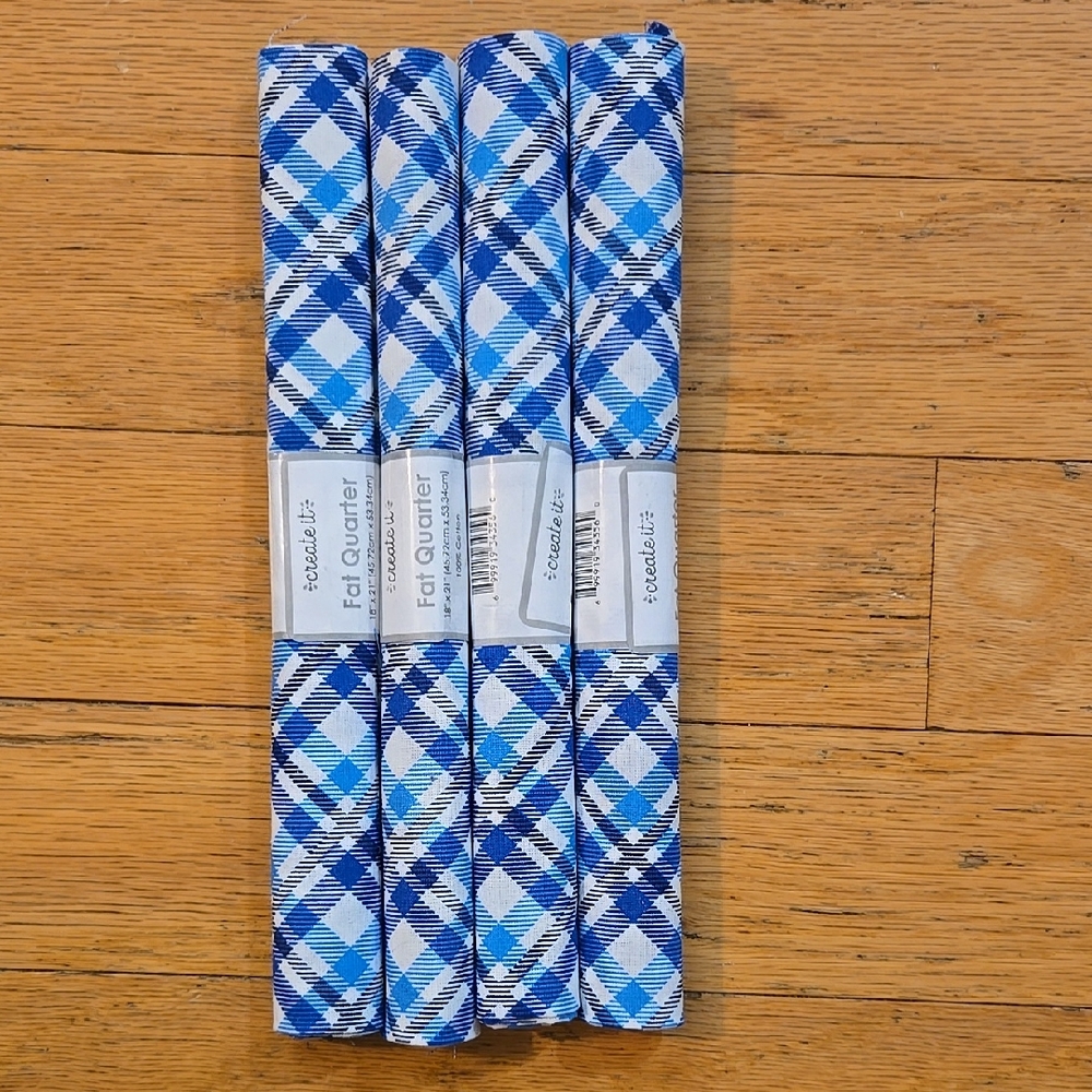Lot Of 4Create It Fabric Cut, FAT QUARTER Size 18"x21"